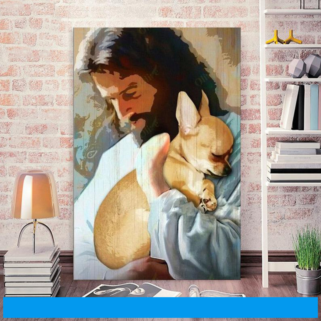 Jesus Portrait Canvas Wall Art - Christian Home Decor Print