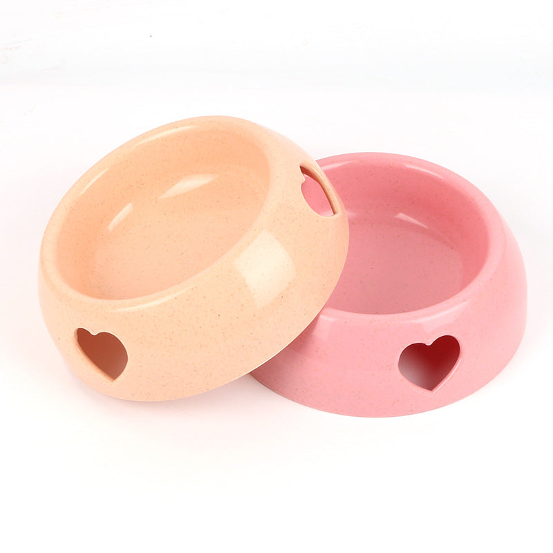 Heart Pet Food Bowl Set - Love Single Bowl for Dogs & Cats