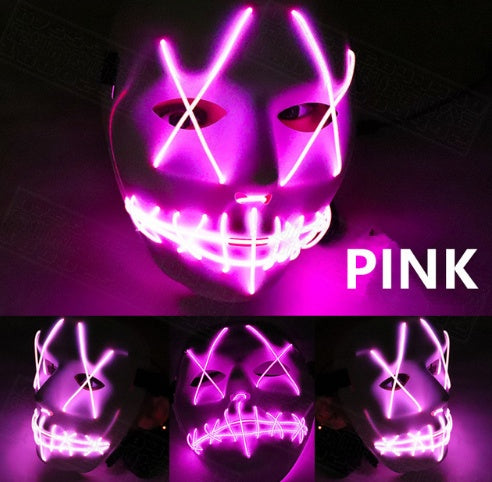 Halloween LED Glowing Full Face Mask