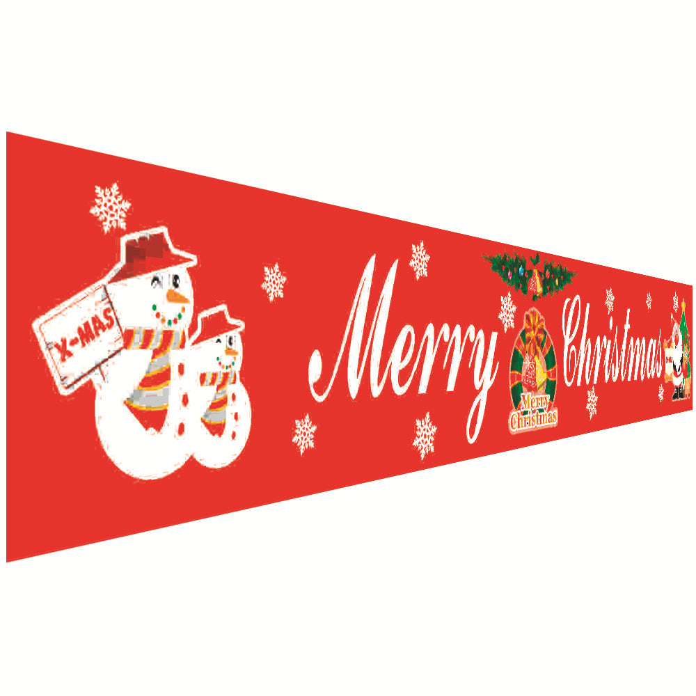Christmas Decorations Couplets Curtains Banners Pull Flags Hanging