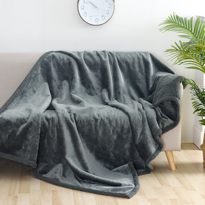 Thick Sherpa Fleece Pet Blanket - Waterproof Dog Blanket for Bed, Sofa & Car