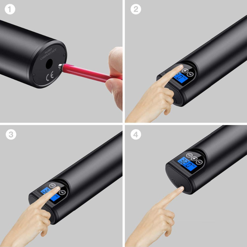 Handheld Car Tire Air Pump - Multifunction Portable Inflator