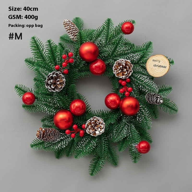 Christmas Decoration Upside Down Tree Horn Rattan Wreath | Xmas Holiday Decor
