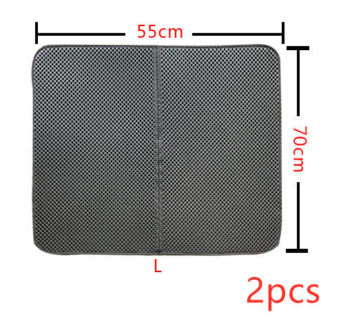 Double Layer Cat Litter Mat - Waterproof Litter Trapping Mat, Easy to Clean