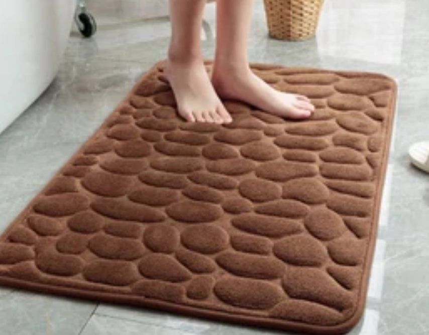Memory Foam Pebble Stone Throw Pillow - Soft Embossed Decorative Cushion