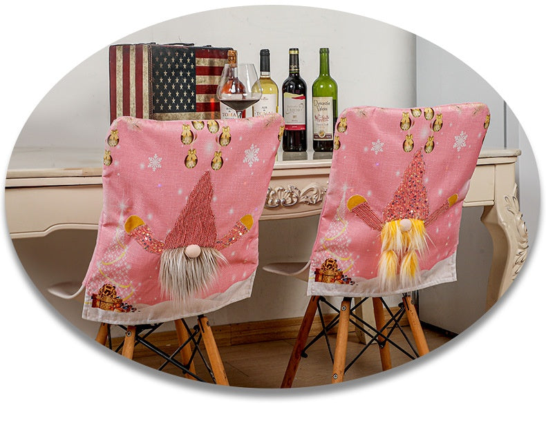 Christmas Decorations Chair Cover | Holiday Gift