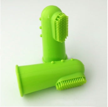 Soft Silicone Pet Finger Toothbrush - Dog & Cat Teeth Cleaning Brush for Fresh Breath