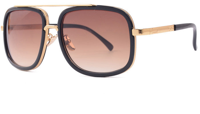 Flat Top Hot Square Sunglasses Men Women Luxury Brand Design Couple