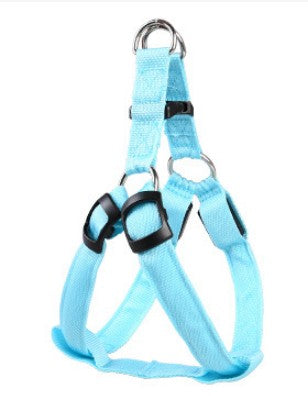 LED Light-Up Dog Harness - Glowing Reflective Chest Harness, USB or Battery