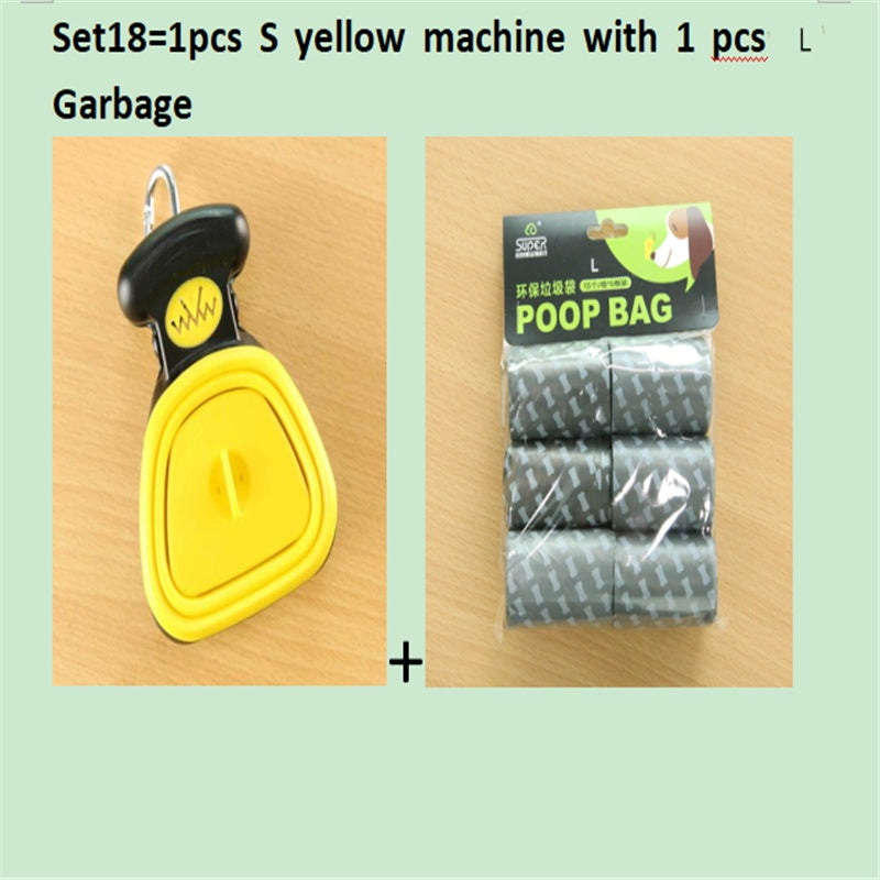 Foldable Travel Pooper Scooper - Portable Dog Poop Scoop with Degradable Bags