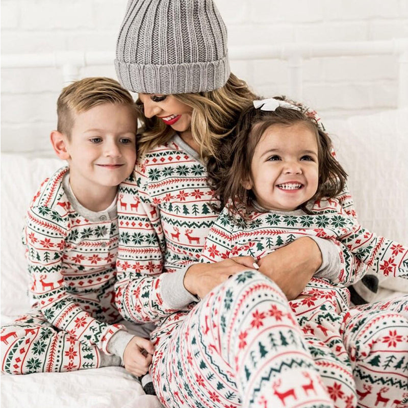 Christmas Pajamas Family Matching Year Father Mother Kids Baby Look