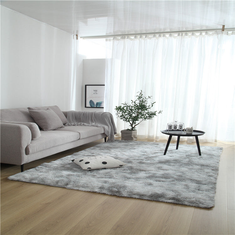 Tie-Dye Gradient Area Rug - Soft Bedroom & Living Room Carpet