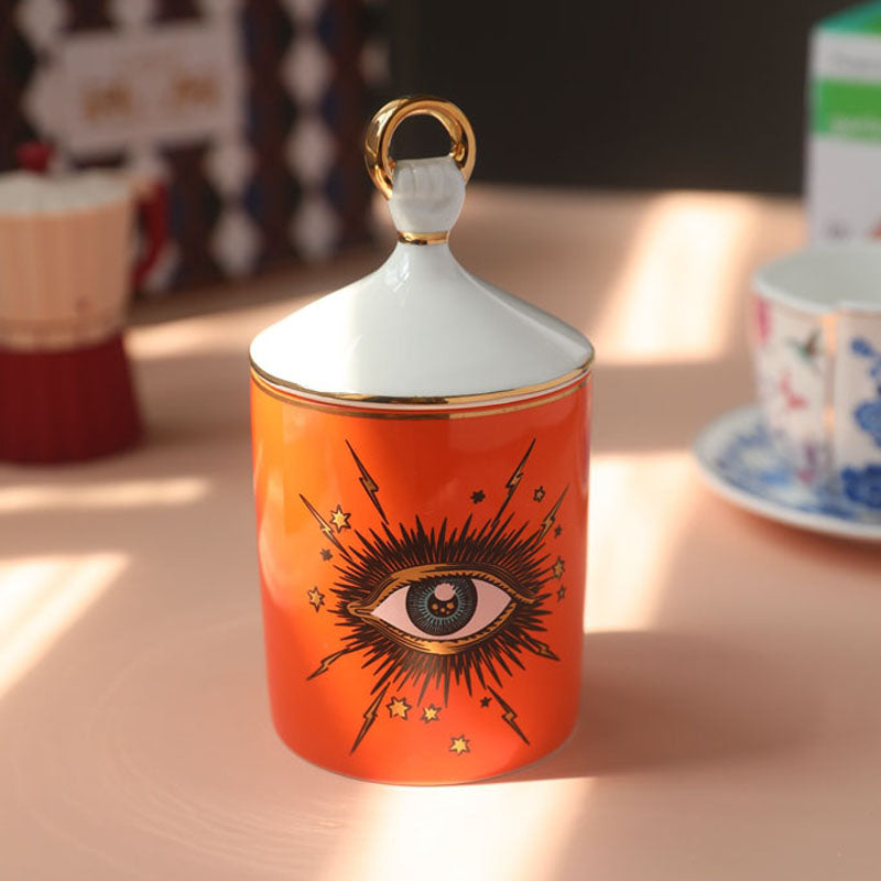 Big Eyes Aromatherapy Candle Holder - Creative Ceramic Candle Stand