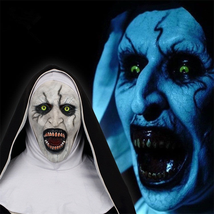 Glowing Horror Halloween Mask - Light-Up Thriller Headgear for Party & Cosplay