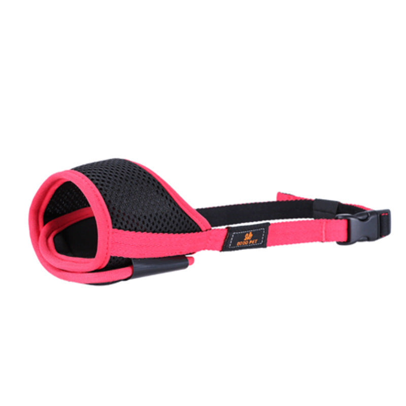 Adjustable Breathable Dog Muzzle - Soft Mesh Anti-Bite Mask with Velcro