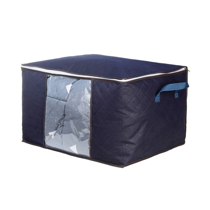 Large Quilt & Clothes Storage Bag - Foldable Moving Organizer Box with Handles