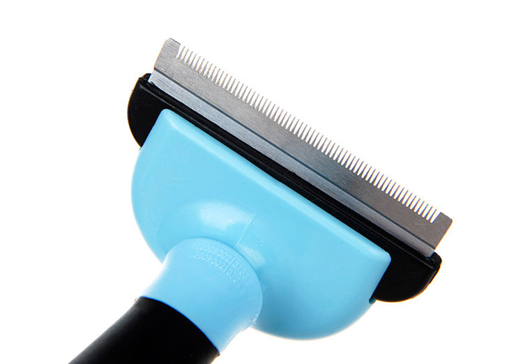 Pet Hair Removal Comb - Stainless Pin Brush for Long-Haired Dogs & Cats