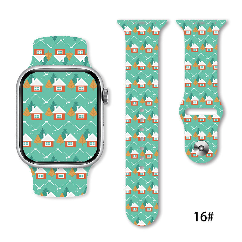 Christmas Silicone Strap Printing Suitable | Xmas Holiday Decor