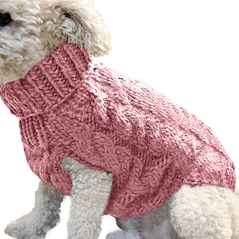 Warm Knitted Dog Sweater - Soft Winter Pet Jumper for Small Dogs & Cats