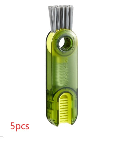 3 in 1 Tiny Bottle Cup Cover Brush Straw Cleaner Tools