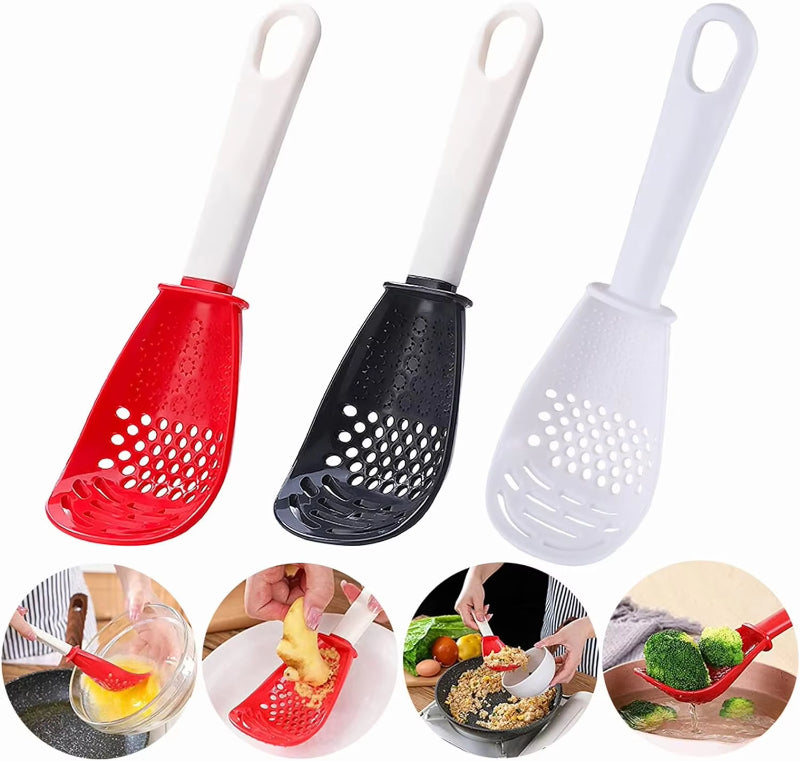 Multifunctional Slotted Spoon & Grinder - Kitchen Utensil