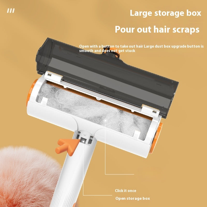 2-in-1 Reusable Pet Hair Remover Roller - Washable Lint Brush for Sofa & Clothes