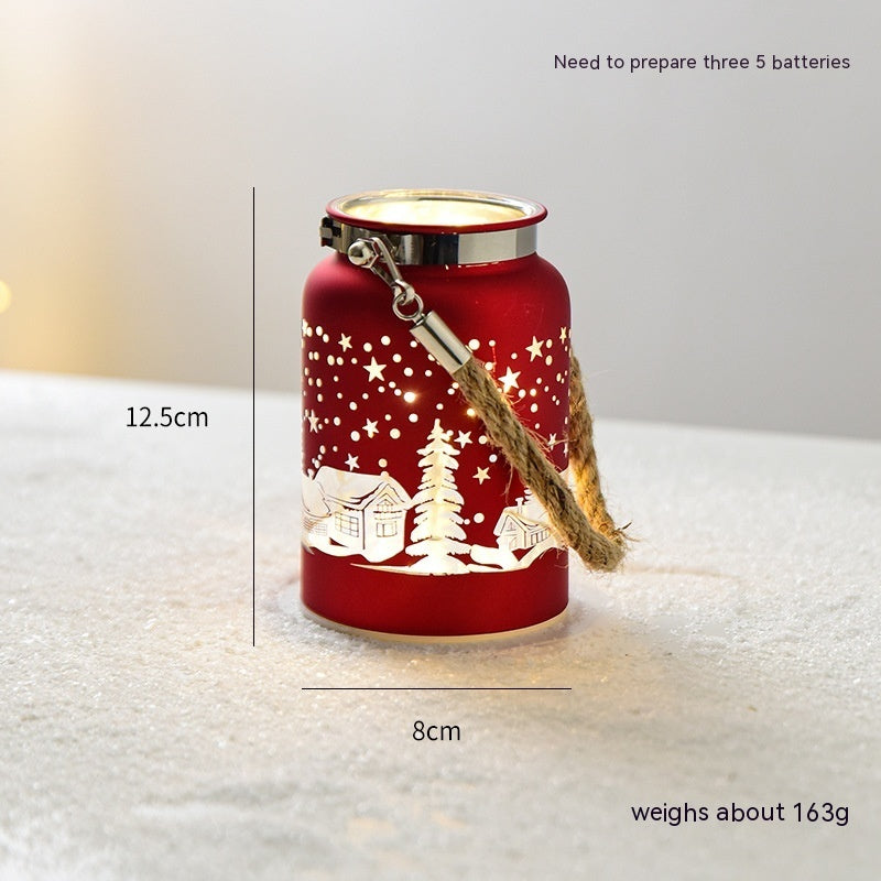 Christmas Luminous Glass Desktop Decoration | Xmas Holiday Decor