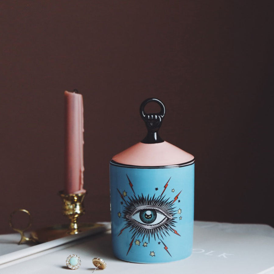 Big Eyes Aromatherapy Candle Holder - Creative Ceramic Candle Stand