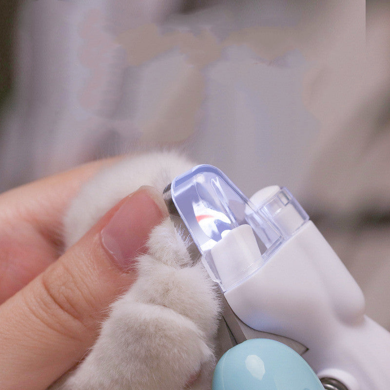 LED Pet Nail Clipper - Safe Cat & Dog Nail Trimmer with Blood-Line Light