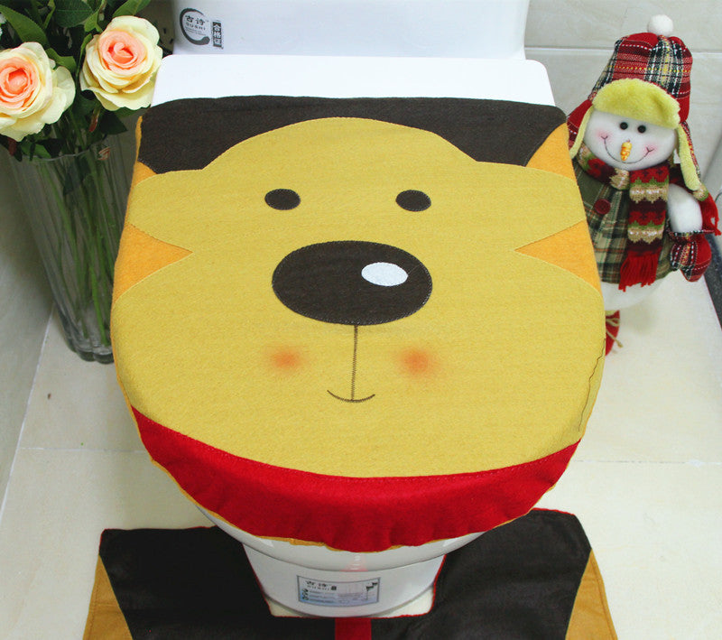 Christmas Toilet Seat Cover | Xmas Holiday Decor