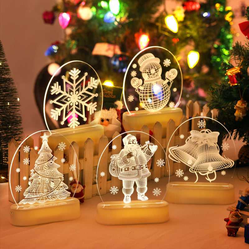 Christmas Bedside Night Light | Xmas Holiday Decor