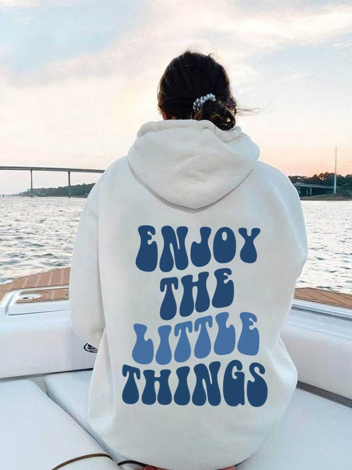 Hoodie Back Text Oversized – Women's Hoodie