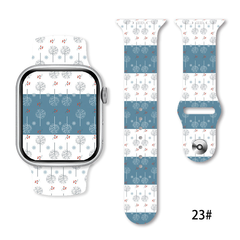 Christmas Silicone Strap Printing Suitable | Xmas Holiday Decor