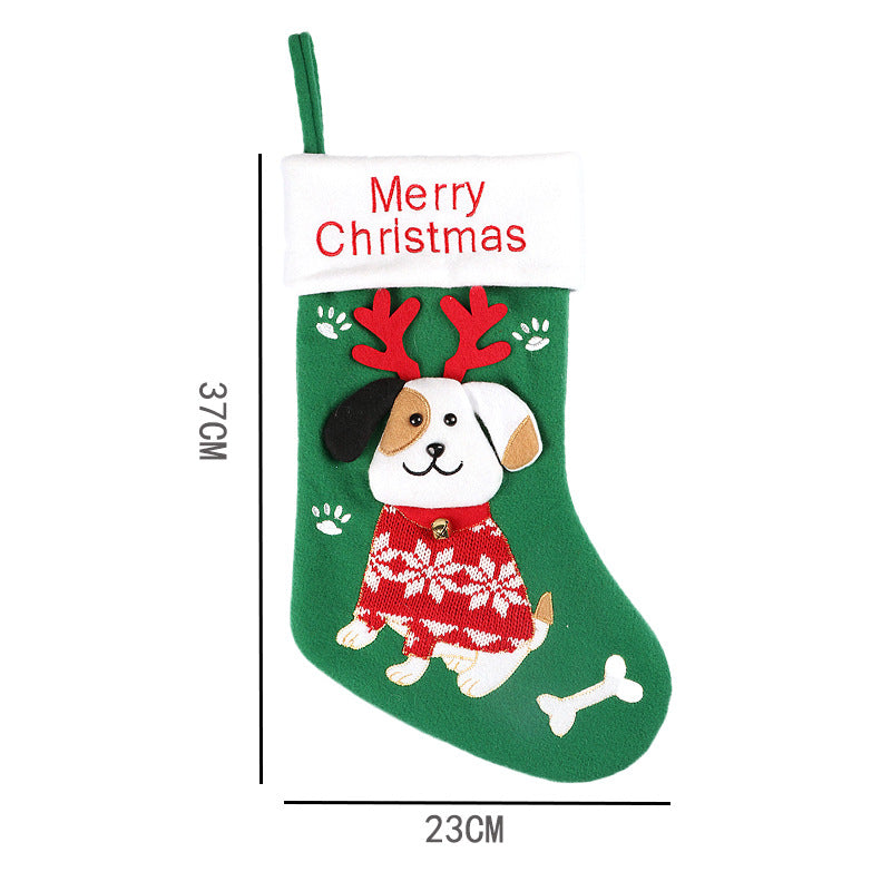 Christmas Cartoon Sock Gift Bag | Holiday Gift