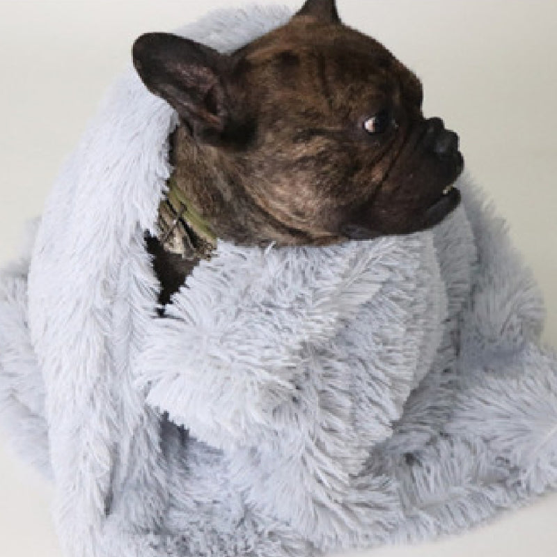 Soft Flannel Pet Blanket - Warm Dog & Cat Mat for All Seasons, 3 Sizes