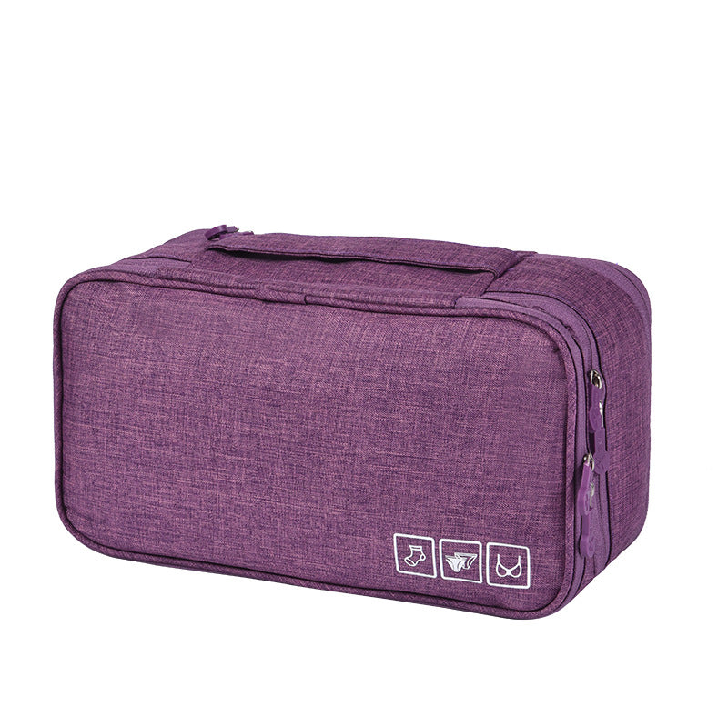 3-Layer Travel Makeup Bag - Multi-Function Cosmetic Organizer Case