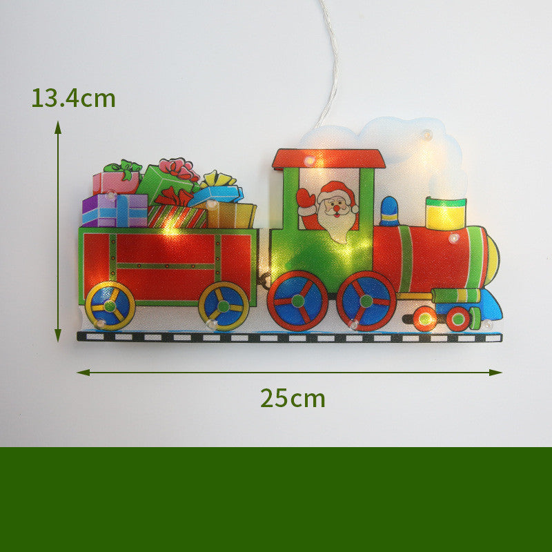 Christmas Decoration Lights Santa Snowman Elk | Xmas Holiday Decor