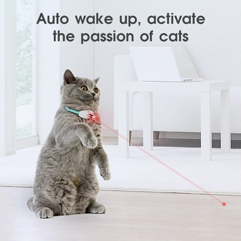 Smart Laser Cat Collar - Automatic Interactive Laser Toy, USB Rechargeable