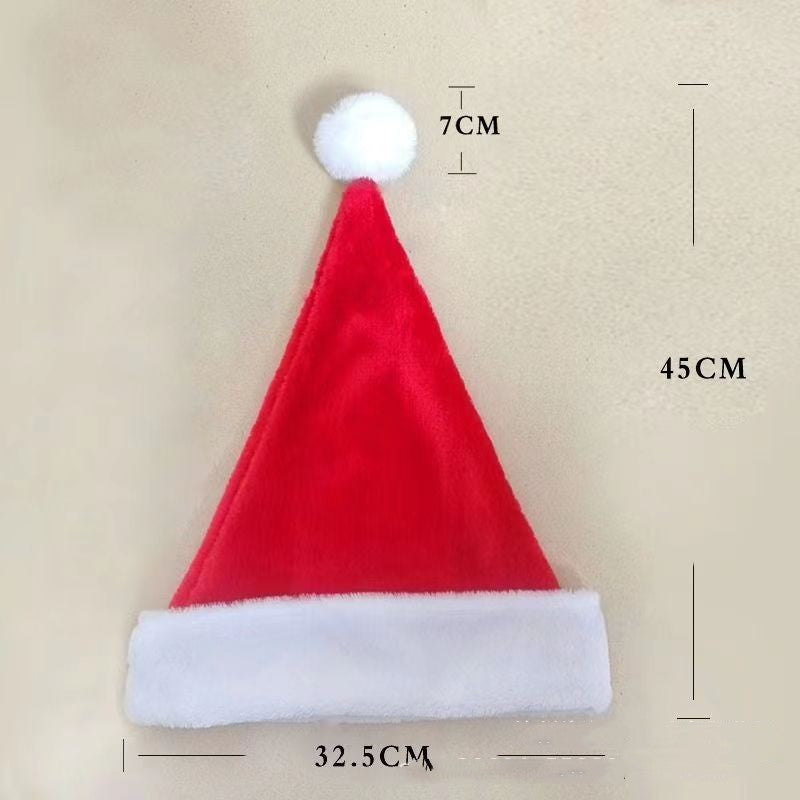 Christmas Decorations Red Plush Hat | Holiday Gift