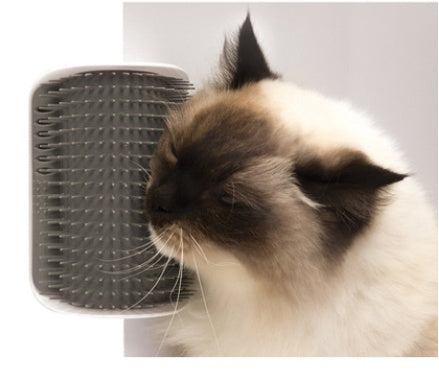 Cat Self-Grooming Corner Brush - Wall-Mounted Massage Comb for Cats