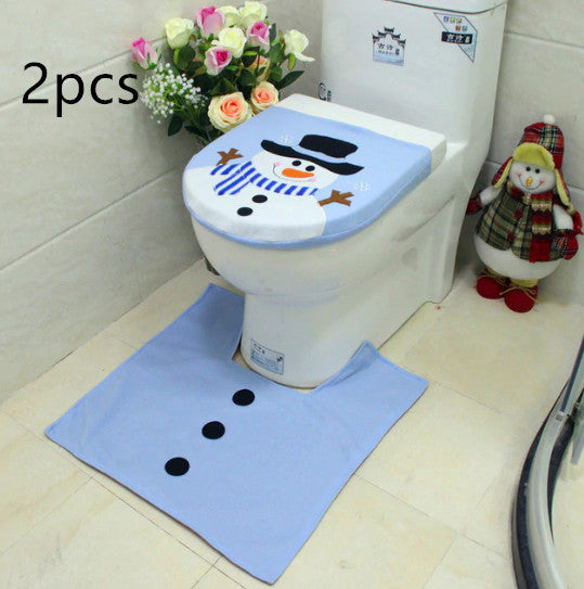 Christmas Toilet Seat Cover | Xmas Holiday Decor