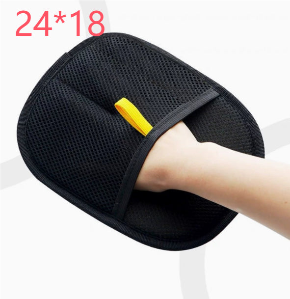 Pet Hair Remover Grooming Glove - Deshedding Mitt for Dogs, Cats & Rabbits