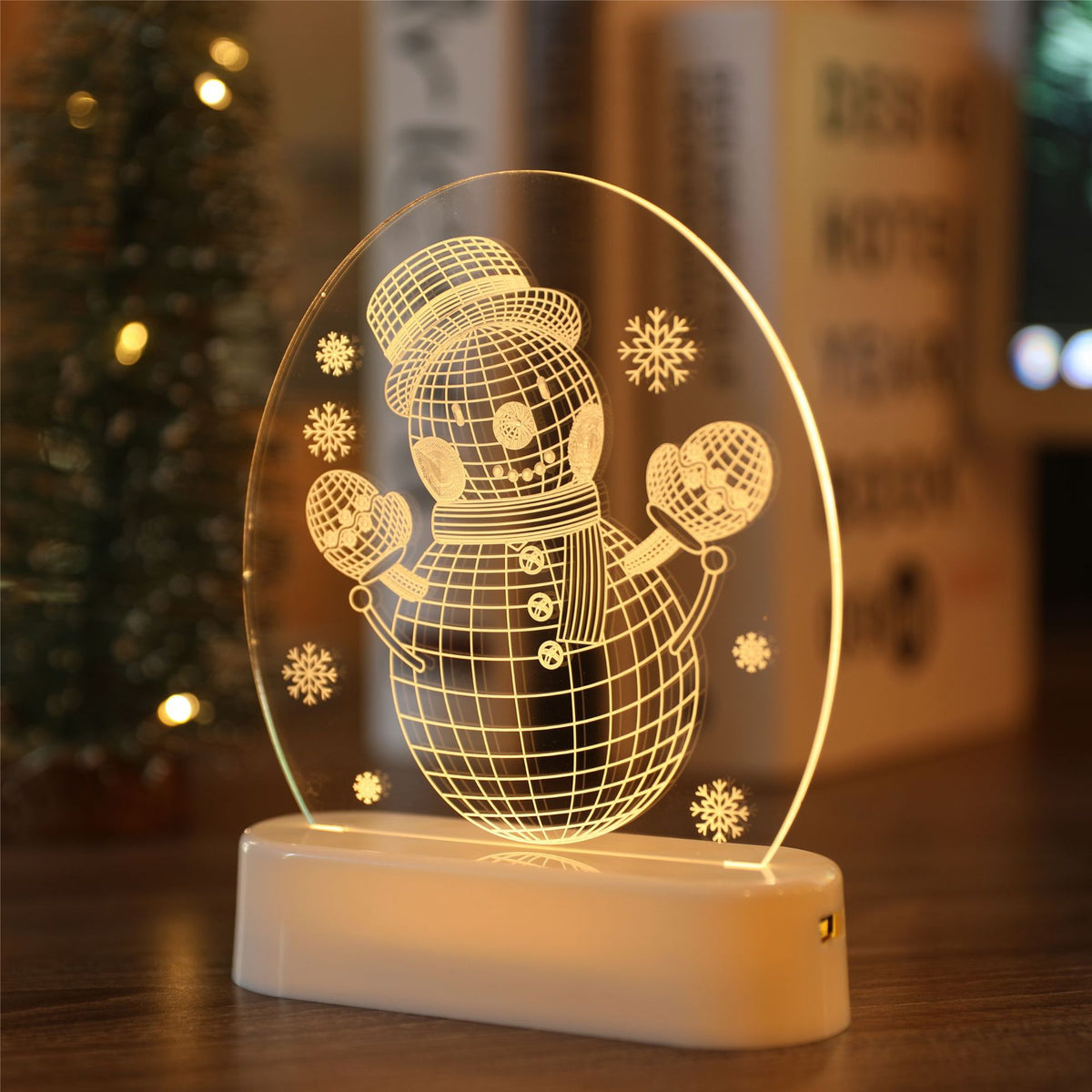 Christmas Bedside Night Light | Xmas Holiday Decor