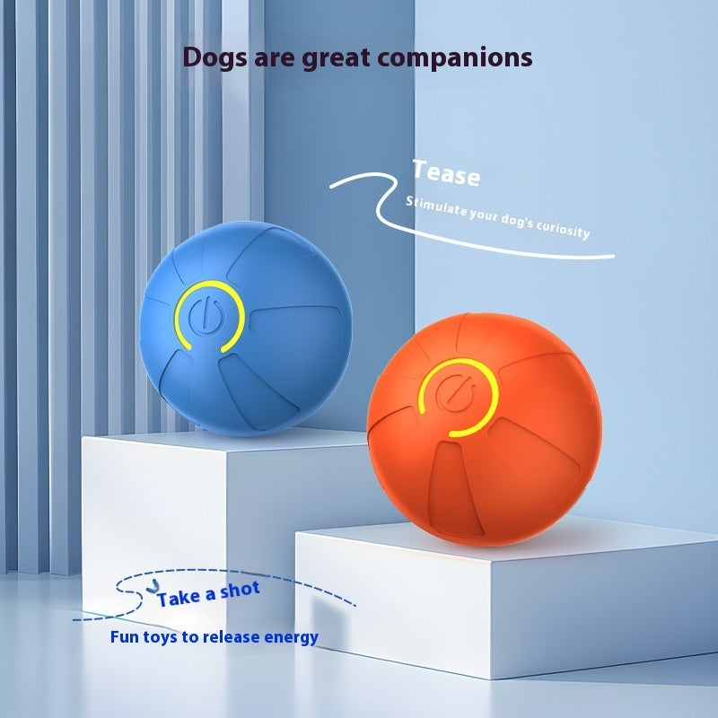 Automatic Jumping Dog Ball - Light-Up Interactive Bouncing Toy for Dogs