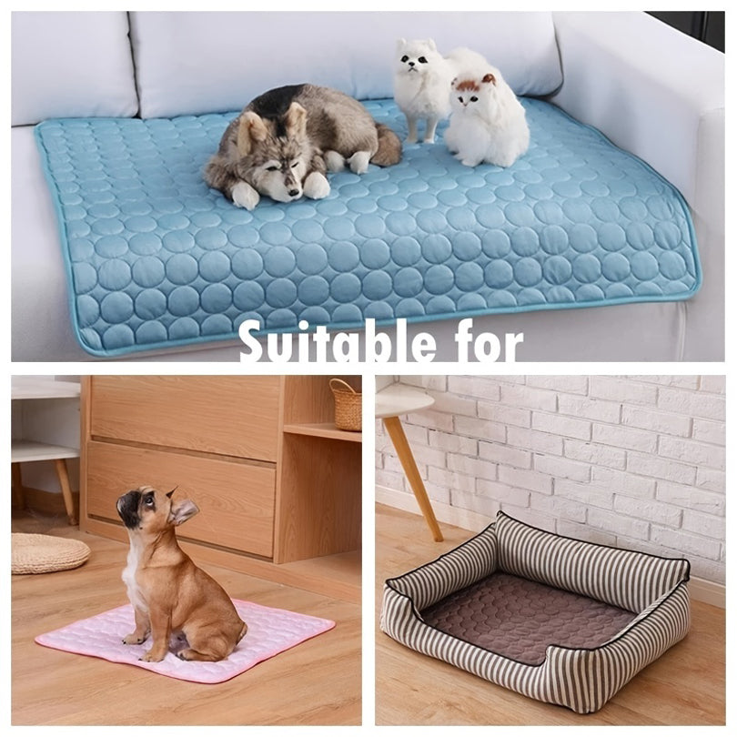 Extra Large Dog Cooling Mat - Summer Ice Pad Blanket for Dogs & Cats, 6 Sizes
