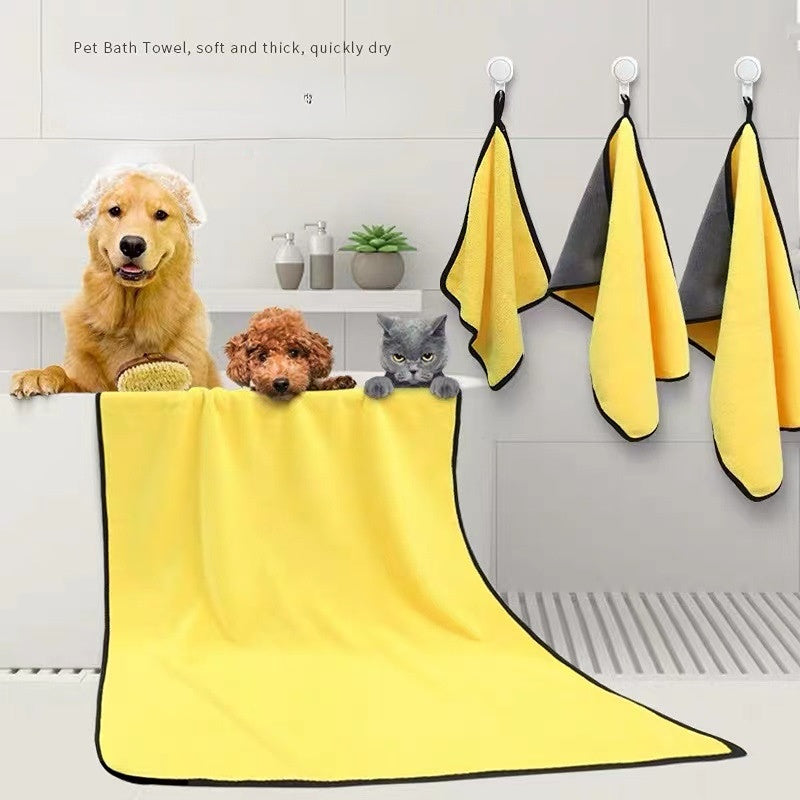 Microfiber Dog Drying Towel - Super Absorbent Quick-Dry Pet Bath Towel