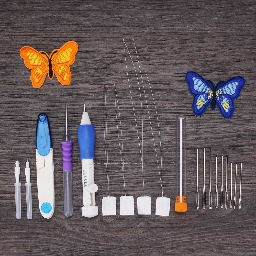 DIY Embroidery Starter Kit with 50 Threads - Cross Stitch Craft Set