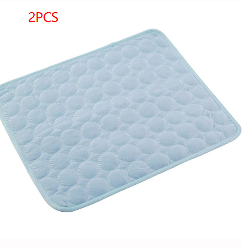 Pet Cooling Mat - Ice Silk Summer Bed Pad for Dogs & Cats, Multiple Sizes
