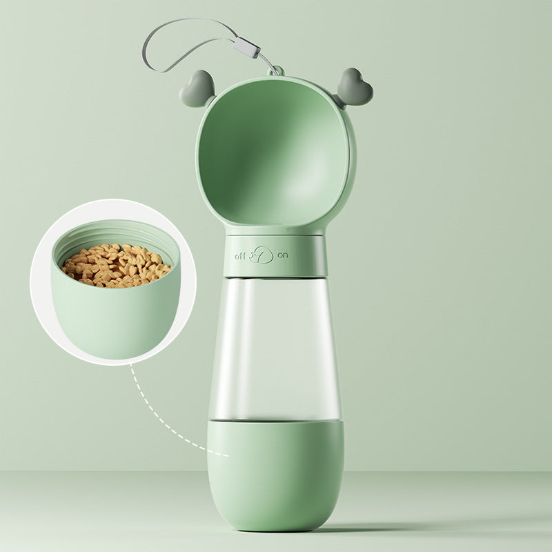 Cloud Dog Water Bottle - Portable Walking Drinker with Wide Bowl