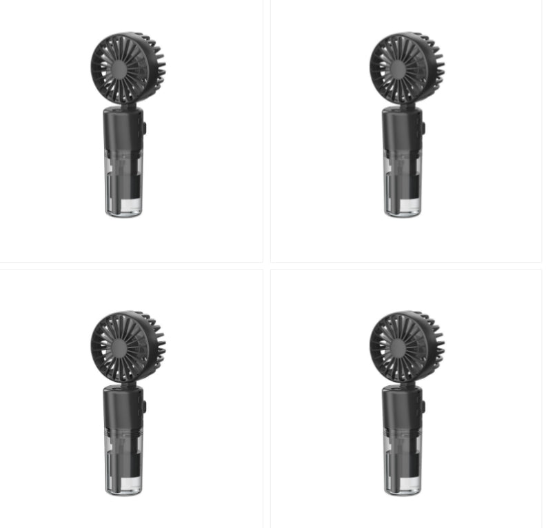 Portable Handheld Water Mist Spray Fan - 4-Speed USB Fan